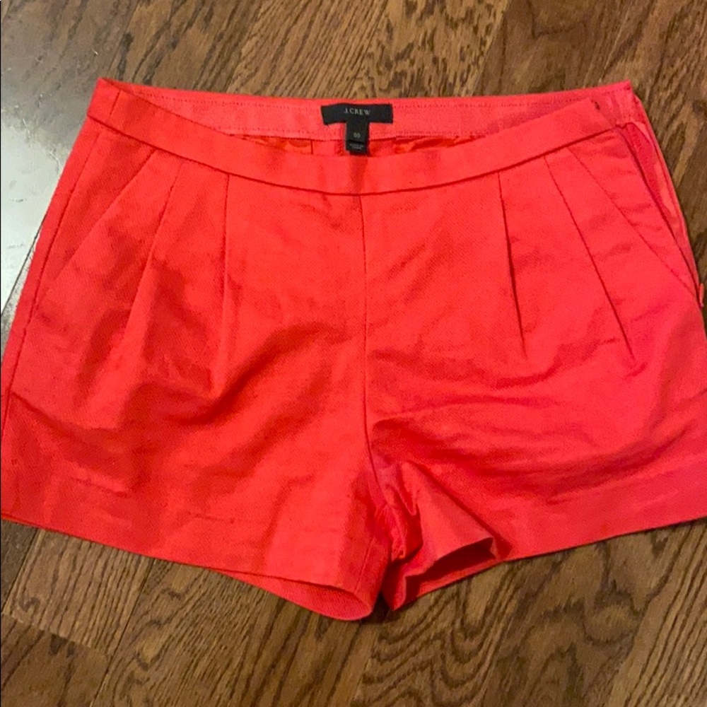 J crew dress red shorts size 00